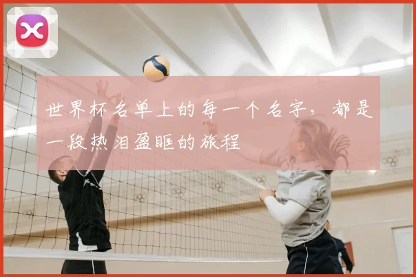 世界杯名单上的每一个名字，都是一段热泪盈眶的旅程