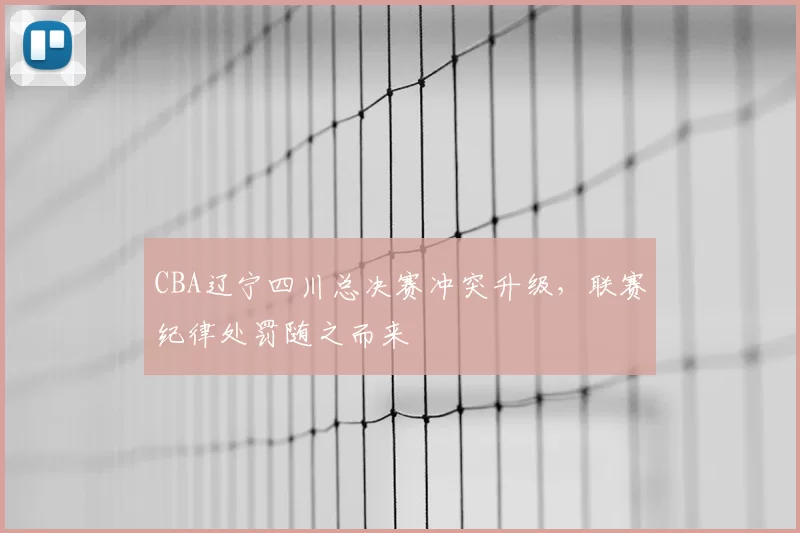 CBA辽宁四川总决赛冲突升级，联赛纪律处罚随之而来