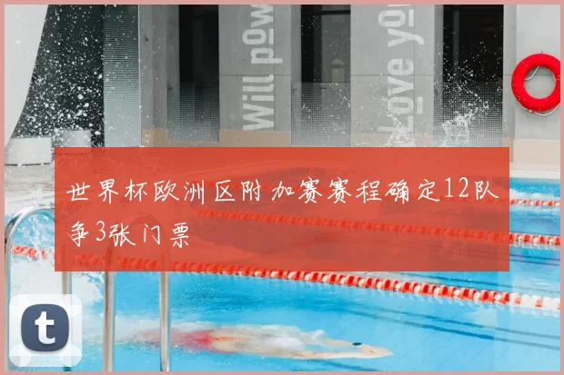 世界杯欧洲区附加赛赛程确定12队争3张门票